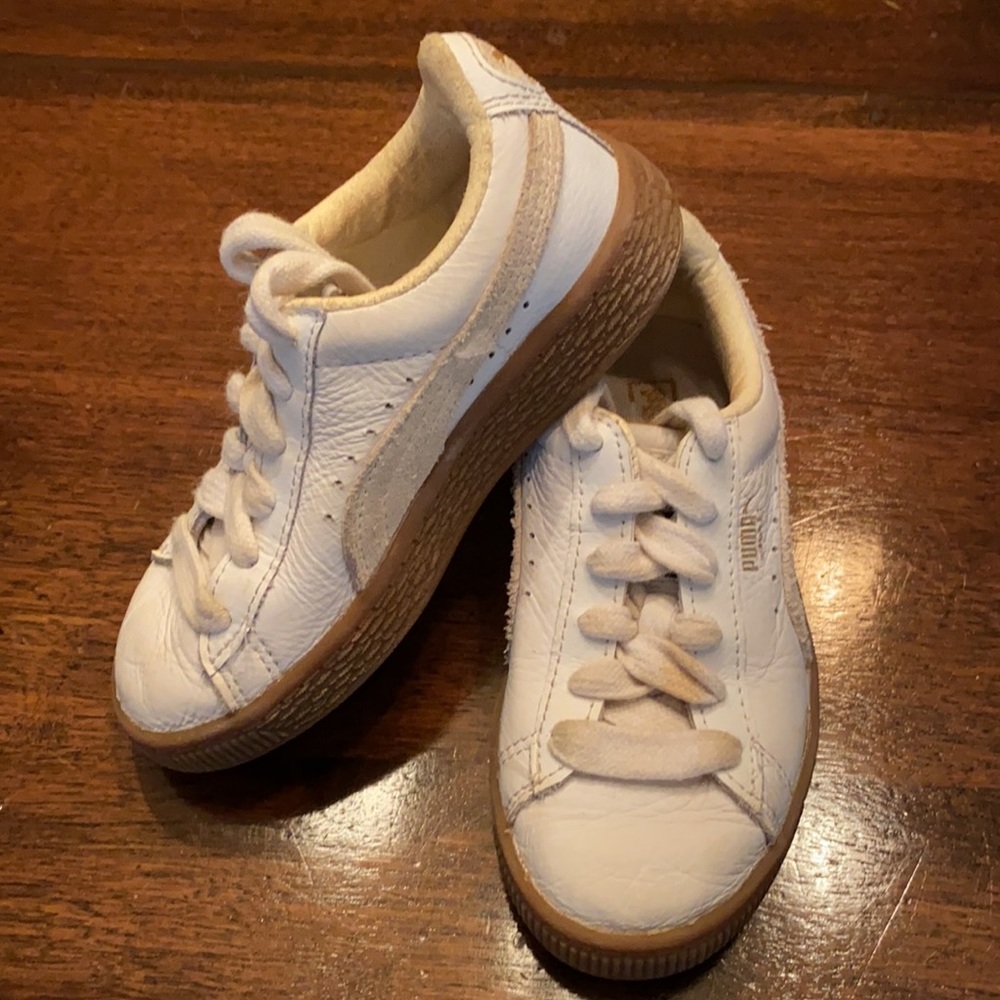 Kids Leather Puma Sneakers